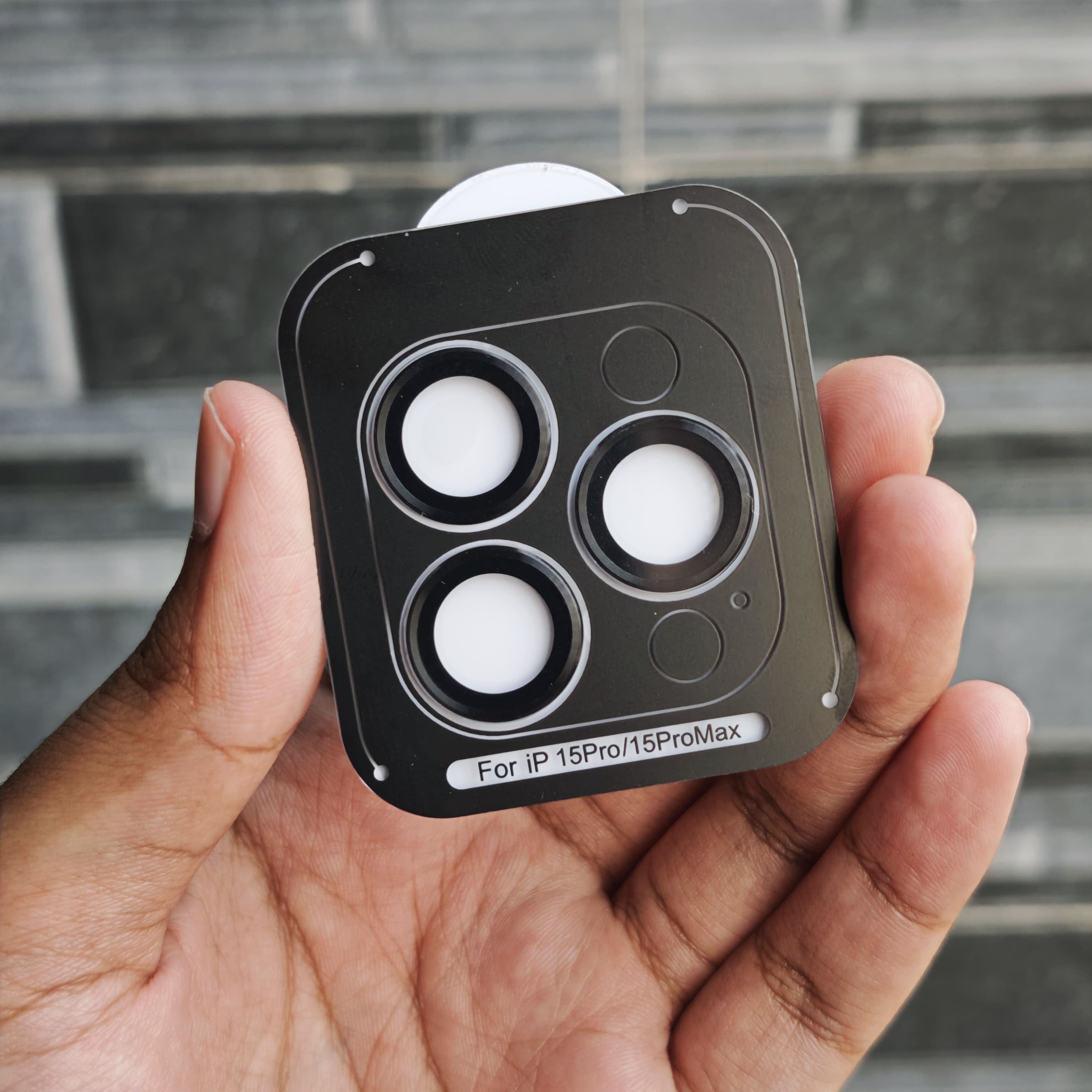 Premium Lens Shield Camera Protector - Black - iPhone 15 Pro Max