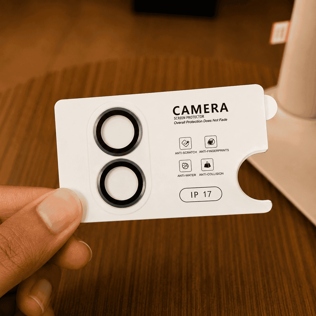 Premium Lens Shield Camera Protector - Black - iPhone 17