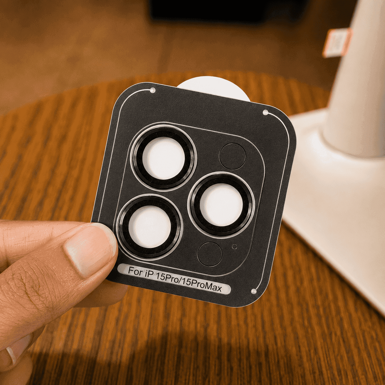 Premium Lens Shield Camera Protector - Black - iPhone 15 Pro